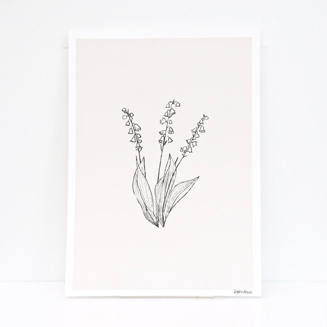 A4 Print ''Lily of the valley'', List living