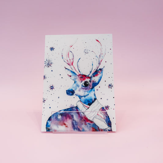 Kartica "Deer with a scarf", UriKuri