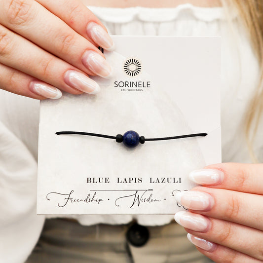 Zapestnica "Positive vibe - Blue lapis lazuli" Sorinele
