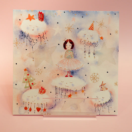 Voščilnica ''Deklica in oblački'', Zoki Art